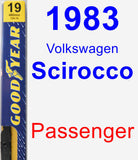 Passenger Wiper Blade for 1983 Volkswagen Scirocco - Premium