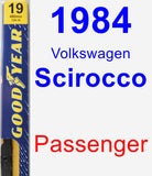 Passenger Wiper Blade for 1984 Volkswagen Scirocco - Premium