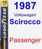 Passenger Wiper Blade for 1987 Volkswagen Scirocco - Premium