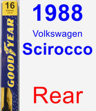 Rear Wiper Blade for 1988 Volkswagen Scirocco - Premium