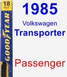 Passenger Wiper Blade for 1985 Volkswagen Transporter - Premium