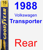 Rear Wiper Blade for 1988 Volkswagen Transporter - Premium