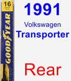 Rear Wiper Blade for 1991 Volkswagen Transporter - Premium