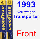 Front Wiper Blade Pack for 1993 Volkswagen Transporter - Premium