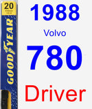 Driver Wiper Blade for 1988 Volvo 780 - Premium