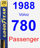 Passenger Wiper Blade for 1988 Volvo 780 - Premium