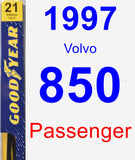 Passenger Wiper Blade for 1997 Volvo 850 - Premium