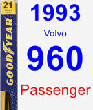 Passenger Wiper Blade for 1993 Volvo 960 - Premium