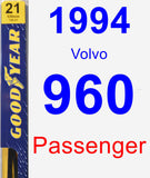 Passenger Wiper Blade for 1994 Volvo 960 - Premium