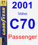 Passenger Wiper Blade for 2001 Volvo C70 - Premium