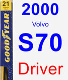 Driver Wiper Blade for 2000 Volvo S70 - Premium