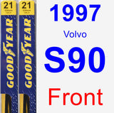 Front Wiper Blade Pack for 1997 Volvo S90 - Premium