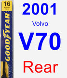 Rear Wiper Blade for 2001 Volvo V70 - Premium