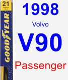 Passenger Wiper Blade for 1998 Volvo V90 - Premium