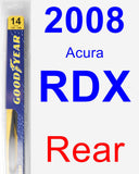Rear Wiper Blade for 2008 Acura RDX - Rear