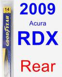 Rear Wiper Blade for 2009 Acura RDX - Rear