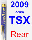 Rear Wiper Blade for 2009 Acura TSX - Rear