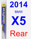 Rear Wiper Blade for 2014 BMW X5 - Rear