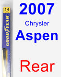 Rear Wiper Blade for 2007 Chrysler Aspen - Rear