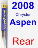 Rear Wiper Blade for 2008 Chrysler Aspen - Rear