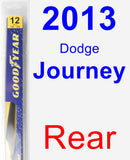 Rear Wiper Blade for 2013 Dodge Journey - Rear