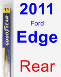Rear Wiper Blade for 2011 Ford Edge - Rear