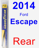 Rear Wiper Blade for 2014 Ford Escape - Rear