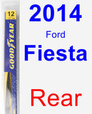 Rear Wiper Blade for 2014 Ford Fiesta - Rear