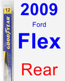 Rear Wiper Blade for 2009 Ford Flex - Rear