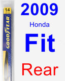 Rear Wiper Blade for 2009 Honda Fit - Rear