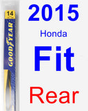 Rear Wiper Blade for 2015 Honda Fit - Rear