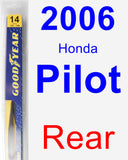Rear Wiper Blade for 2006 Honda Pilot - Rear