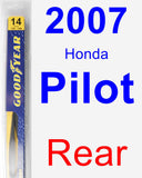 Rear Wiper Blade for 2007 Honda Pilot - Rear