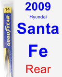 Rear Wiper Blade for 2009 Hyundai Santa Fe - Rear