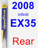 Rear Wiper Blade for 2008 Infiniti EX35 - Rear