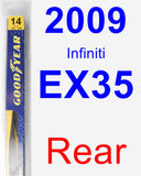 Rear Wiper Blade for 2009 Infiniti EX35 - Rear