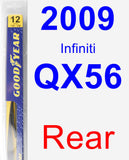 Rear Wiper Blade for 2009 Infiniti QX56 - Rear