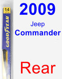 Rear Wiper Blade for 2009 Jeep Commander - Rear