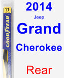 Rear Wiper Blade for 2014 Jeep Grand Cherokee - Rear