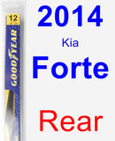 Rear Wiper Blade for 2014 Kia Forte - Rear