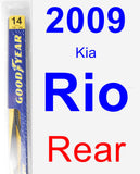 Rear Wiper Blade for 2009 Kia Rio - Rear