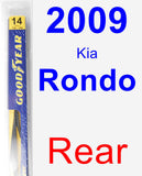 Rear Wiper Blade for 2009 Kia Rondo - Rear