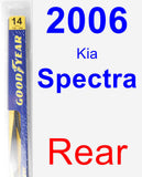 Rear Wiper Blade for 2006 Kia Spectra - Rear