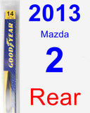 Rear Wiper Blade for 2013 Mazda 2 - Rear