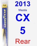 Rear Wiper Blade for 2013 Mazda CX-5 - Rear