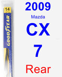 Rear Wiper Blade for 2009 Mazda CX-7 - Rear