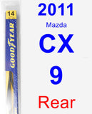 Rear Wiper Blade for 2011 Mazda CX-9 - Rear