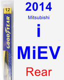 Rear Wiper Blade for 2014 Mitsubishi i-MiEV - Rear