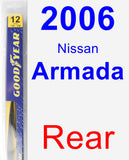 Rear Wiper Blade for 2006 Nissan Armada - Rear