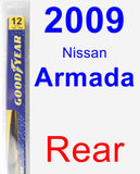 Rear Wiper Blade for 2009 Nissan Armada - Rear